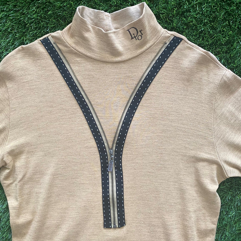 Vintage Christian Dior Mock Neck Shirt