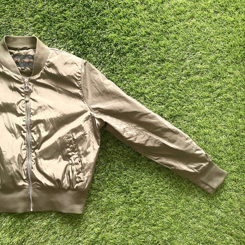 OLIVE BOMBER JACKET